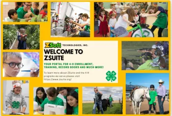 home page for Z-suite log in