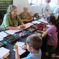 educators at a booth